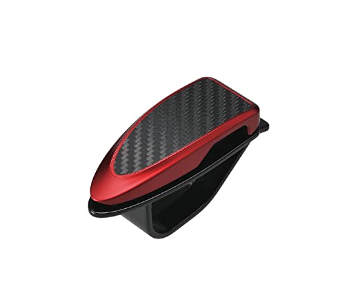 カーメイト(CARMATE) 車用 収納 サングラスクリップ カーボン調 レッドメタリック DZ319